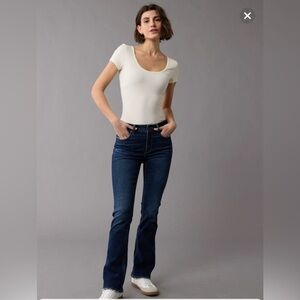 American Eagle High Waisted Skinny Kick Jeans
